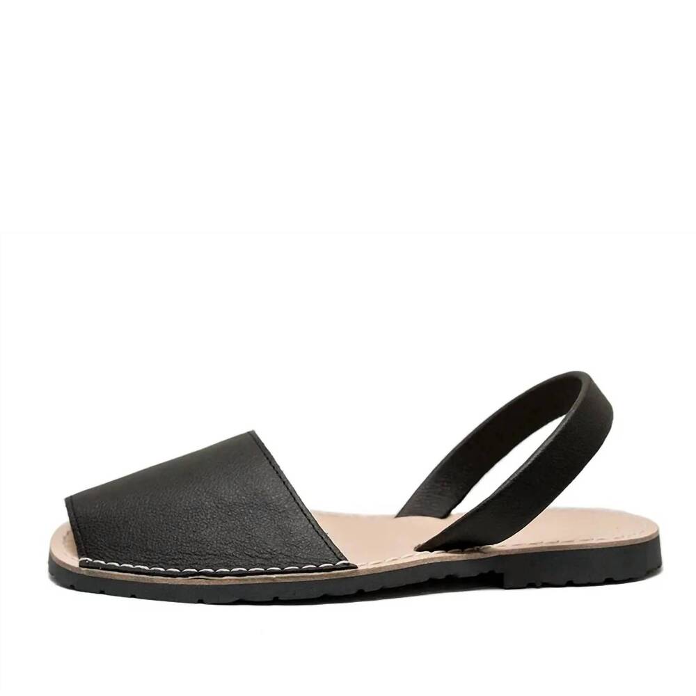 NEW PONS women's classic vegan sandal in black